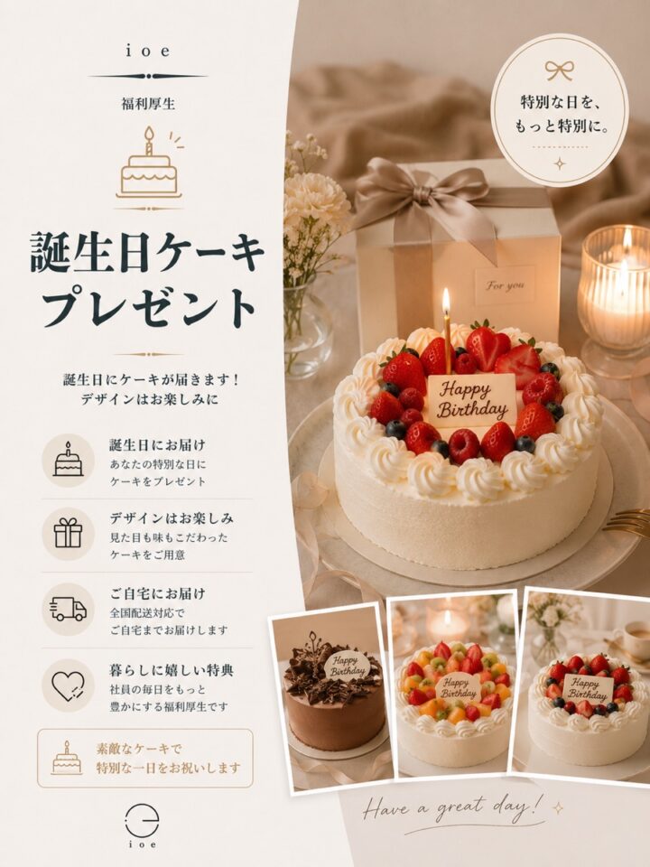 誕生日ケーキプレゼント